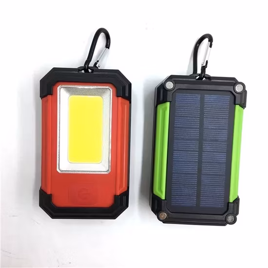 Factory Wholesale Multi-Use COB Work Lamp USB Rechargeable Solar Work Light