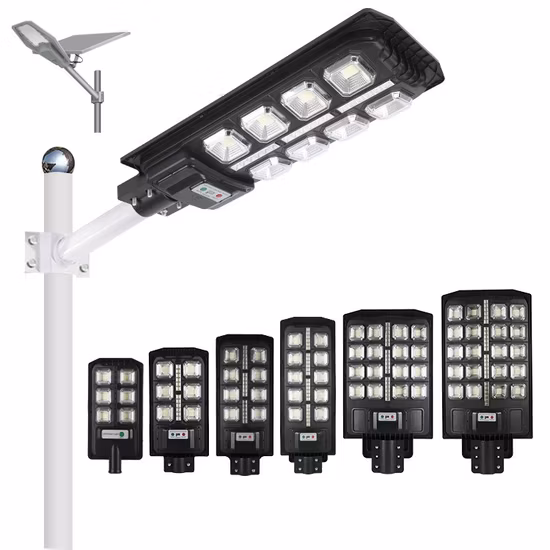 태양광 제조업체 공장 대리점 LED IP65 거리 야외 올인원 카메라 COB SMD 벽 홍수 정원 가로등 2000/1500/1000/800/600/500/400/300/200/50W